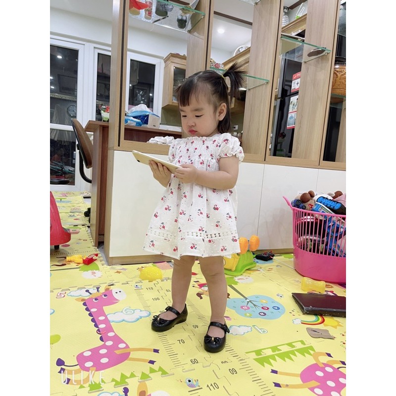 Set Váy Smock Za ra kèm quần cho bé gái