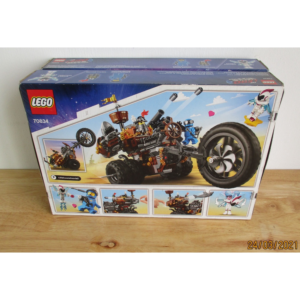 70834 LEGO The Movie 2 Xe Mô Tô 3 Bánh Hạng Nặng Phân Khối Lớn Của MetalBeard