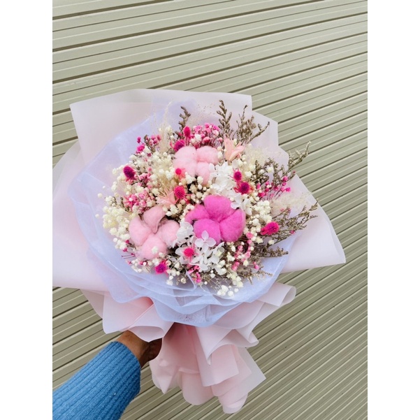 Bó Hoa Khô Mix Nhiều Loại Hoa-Quà Tặng Hoa Khô HuHa