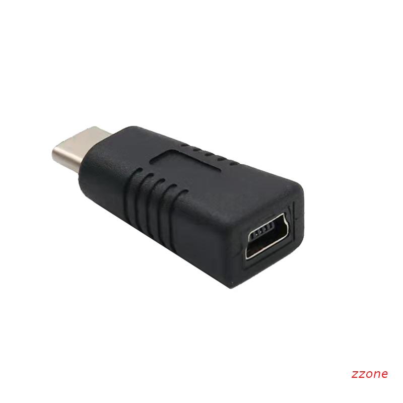 Đầu Chuyển Đổi Mini USB Cái Sang Type C Đực Hỗ Trợ Sạc Điện Thoại/Máy Tính Bảng