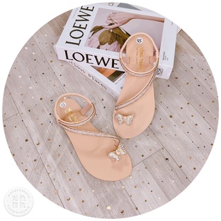 Sandal quai chéo đính đá