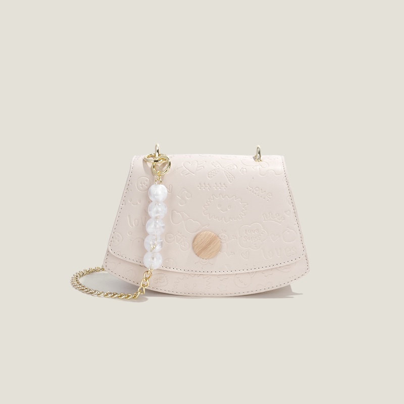 🌸Hàng Order🌸 Túi Xách Nữ CEEKAY Da Trơn Họa Tiết Nắp Gập Quai Da Quai Xích Đính Ngọc Sang Chảnh Nữ Tính 🌸Hàng Quảng Châu