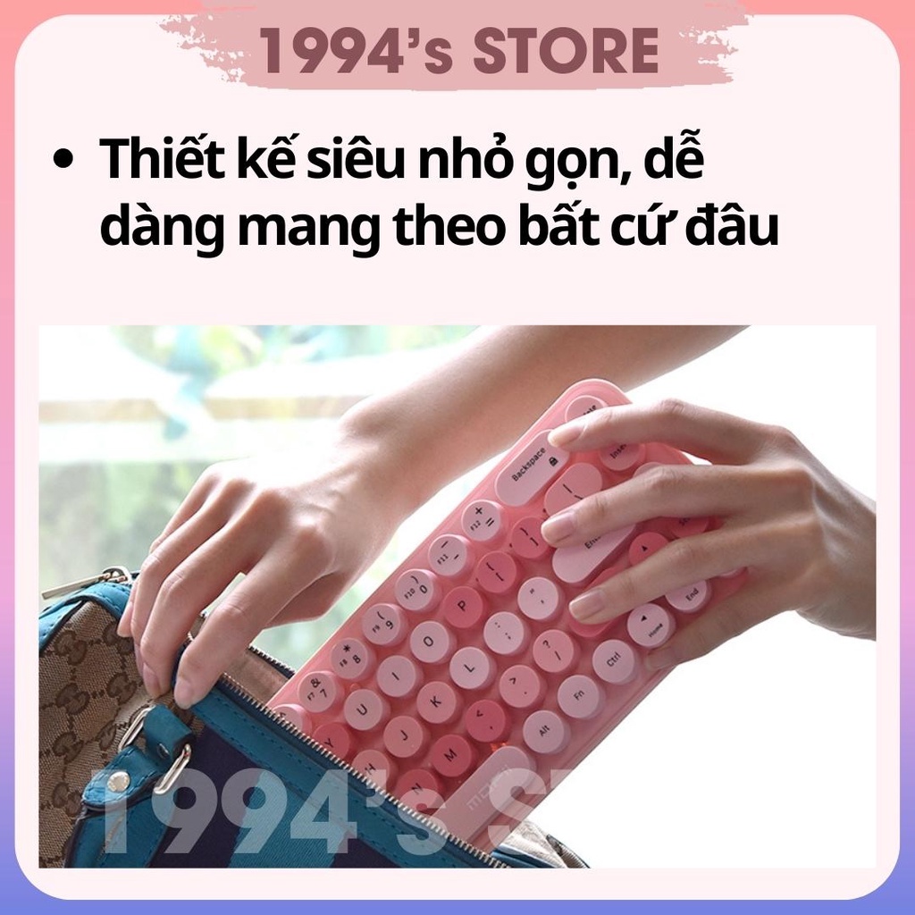 [SẴN] Combo bàn phím giả cơ và chuột không dây MoFii Ferris Mini dùng cho Máy tính bàn, PC, Laptop, Tivi, Máy tính bảng