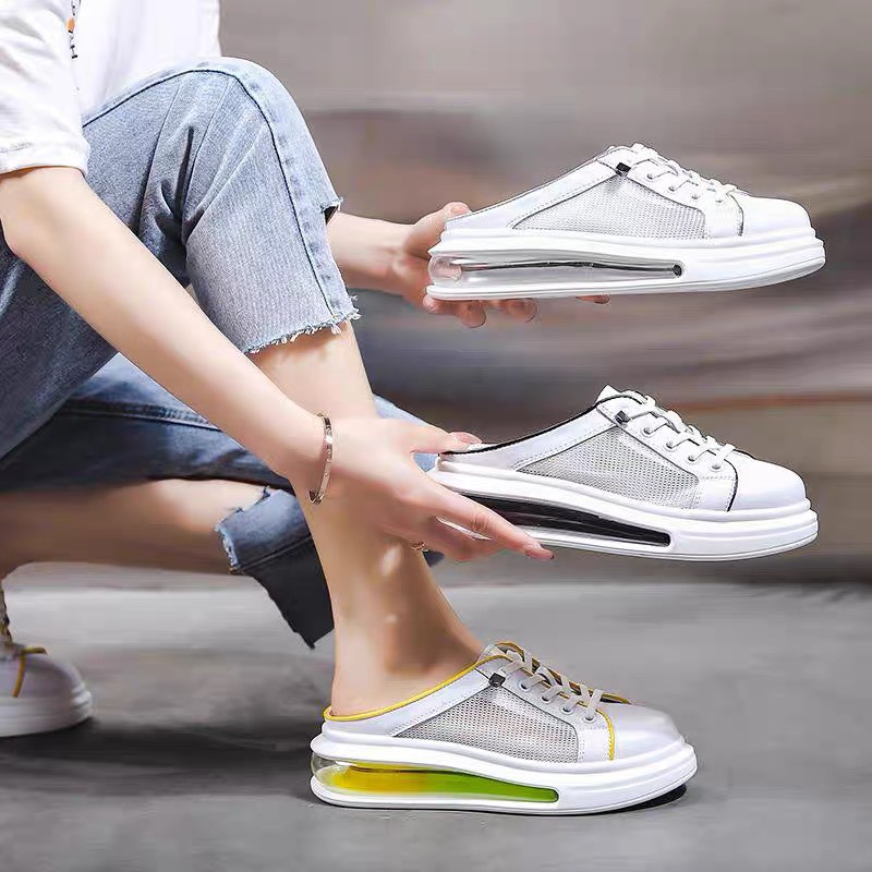Tết🌺 (Giày cao cấp nữ) Sục bata thể thao phối lưới - Siêu chất ' new `