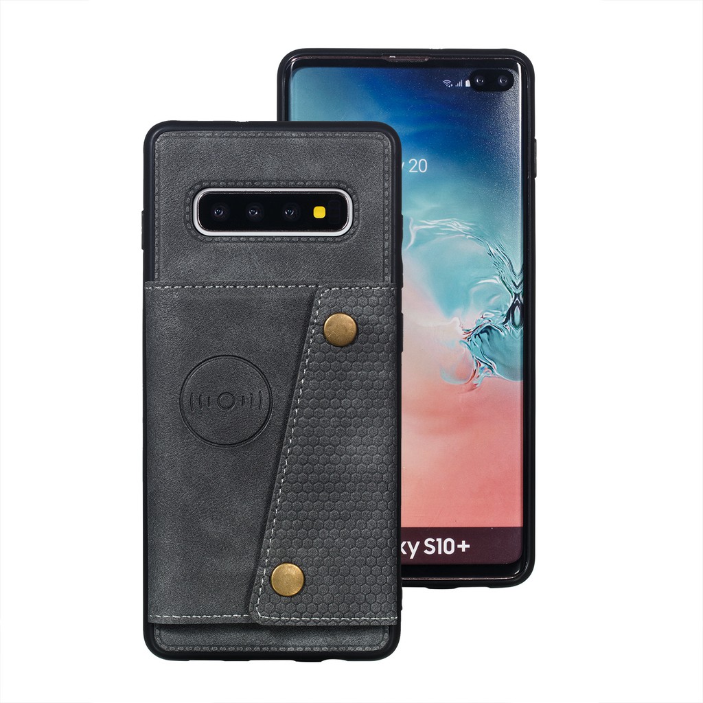 Ốp Điện Thoại Có Ngăn Đựng Thẻ Cho Samsung Galaxy S10 Plus S20 FE S21 Ultra