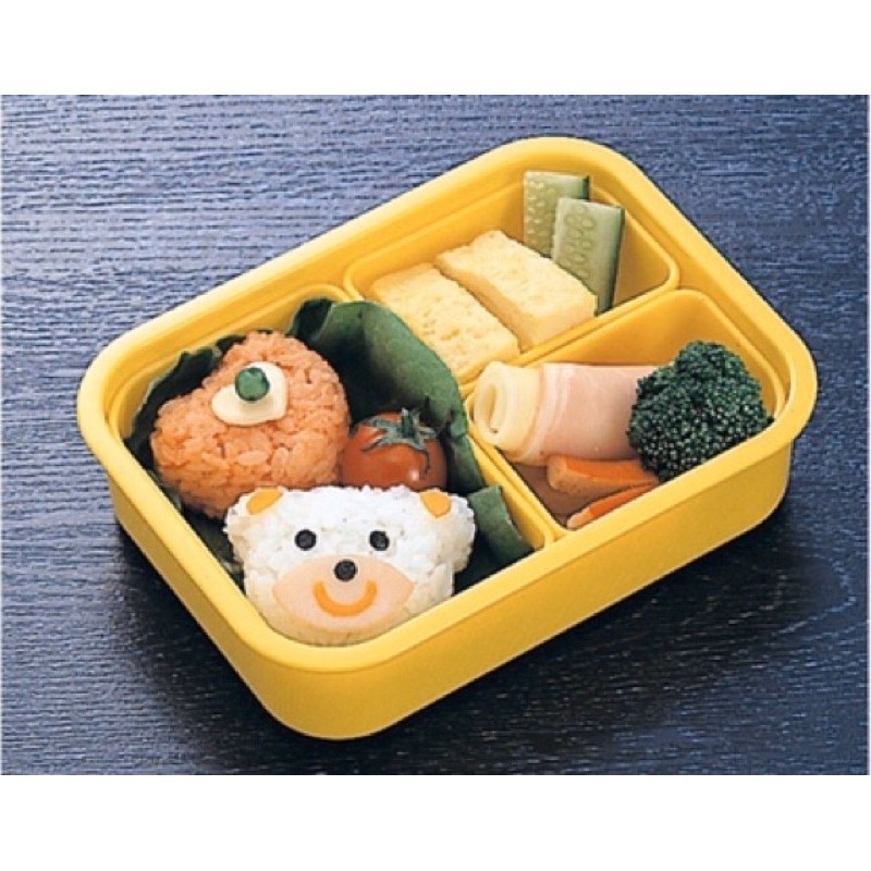 Khuôn tạo hình cơm Bento tim/sao/gấu Inomata Nhật Bản