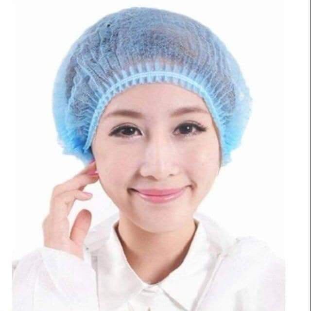 Bịch 100 Mũ trùm đầu dùng trong y tế , thẫm mỹ viện , spa , Phòng mổ