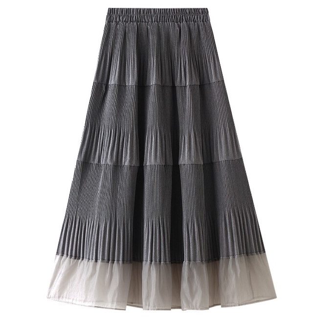 Chân váy xếp ly nhỏ dáng xòe dễ thương free size VAY131