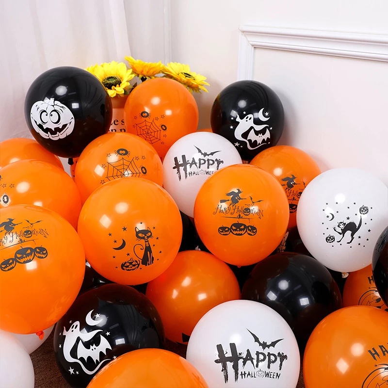 Set 10 Bong Bóng 12 Inch Trang Trí Halloween