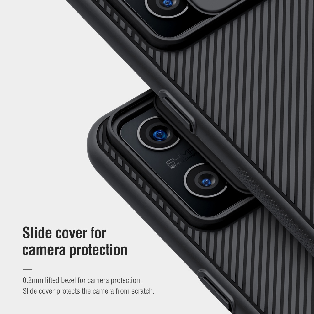 Ốp điện thoại NILLKIN bằng PC có nắp trượt bảo vệ camera cho Realme GT Neo 2 / GT2 / Q5 Pro 5G / Realme GT Neo 3T