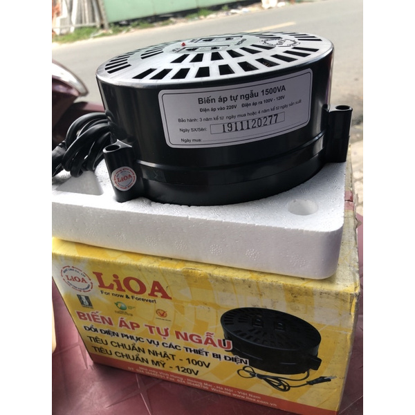 Biến áp 220V ra 100-120V LiOA 1500VA