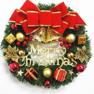 Vòng nguyệt quế giáng sinh handmade trang trí cây thông Noel