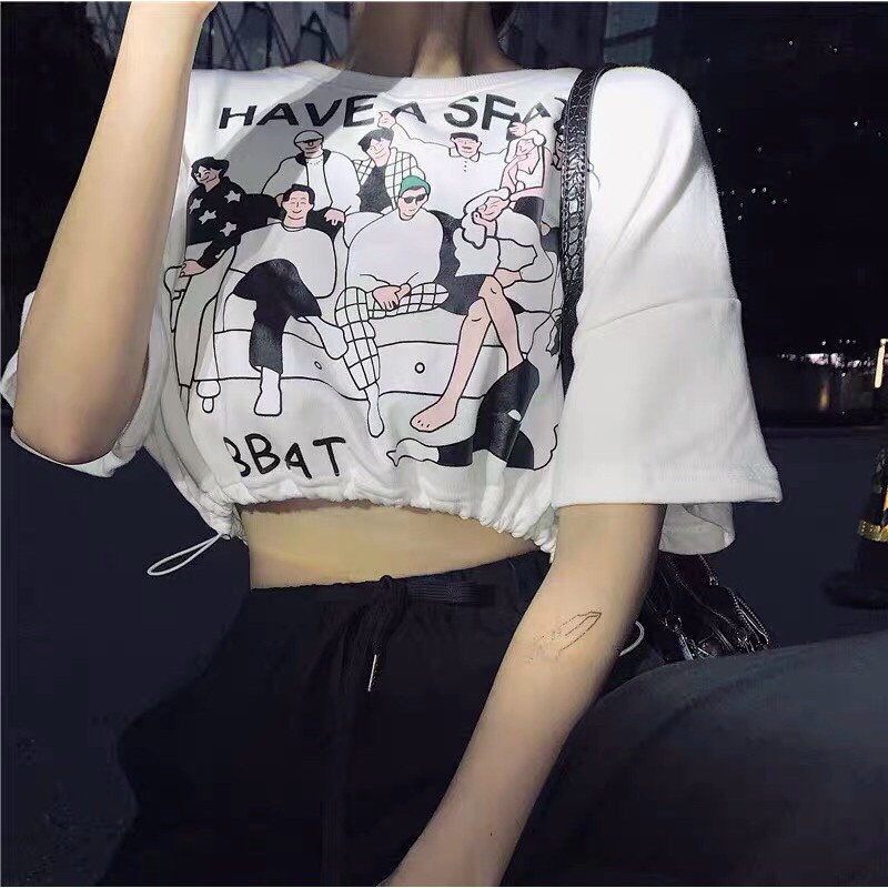 ÁO THUN IN CROPTOP HOT BG91020