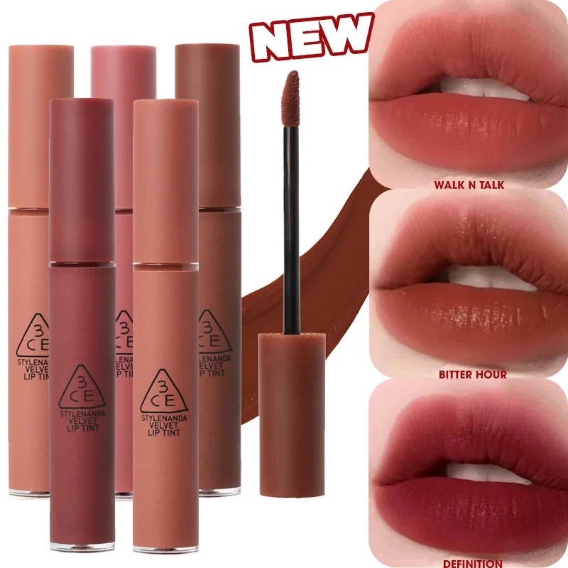 Son kem lì 3CE Velvet Lip Tint - cập nhật 5 màu mới nhất 2022