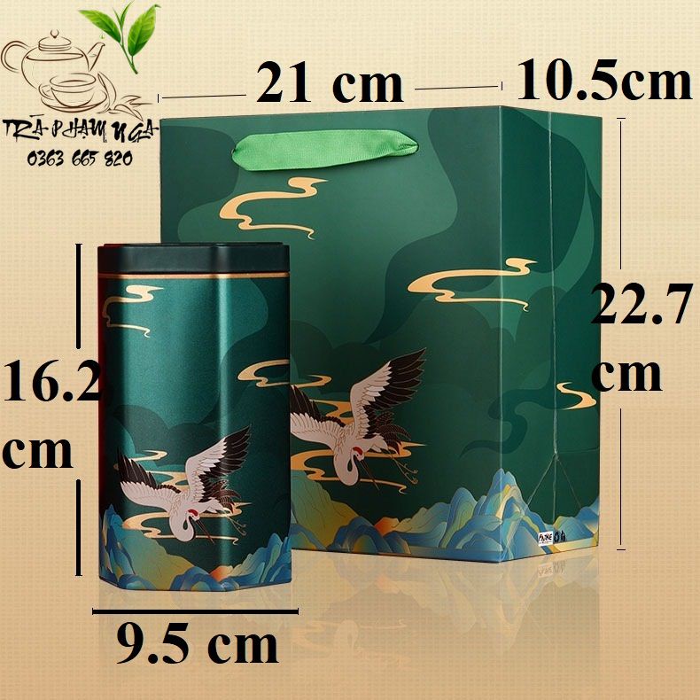 Hộp đựng trà, hũ đựng trà, lọ đựng thảo mộc khô và cafe  - Trà Thái Nguyên Phạm Nga