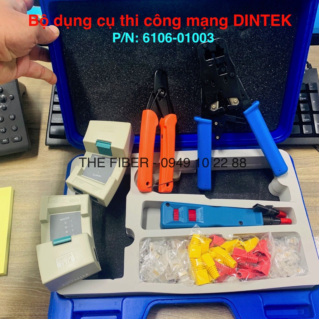 Bộ dụng cụ thi công cáp mạng DINTEK – 6106-01003