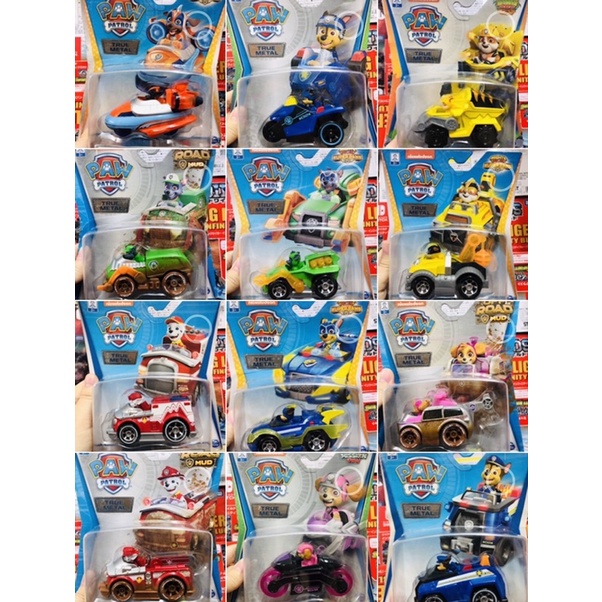 Series Xe Paw Patrol bằng metal chính hãng