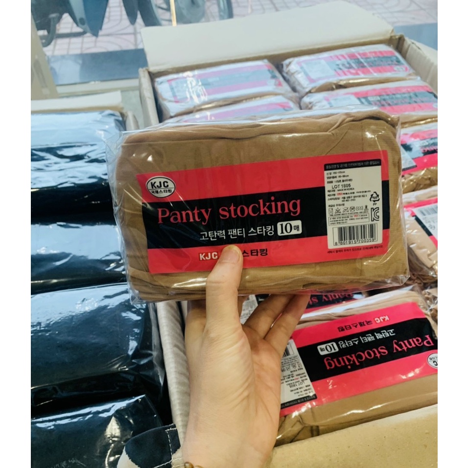 Quần Tất siêu dai cho nữ Panty Stocking Hàn Quốc set 10 chiếc - Sẵn 3 màu đen, da chân, cát cháy