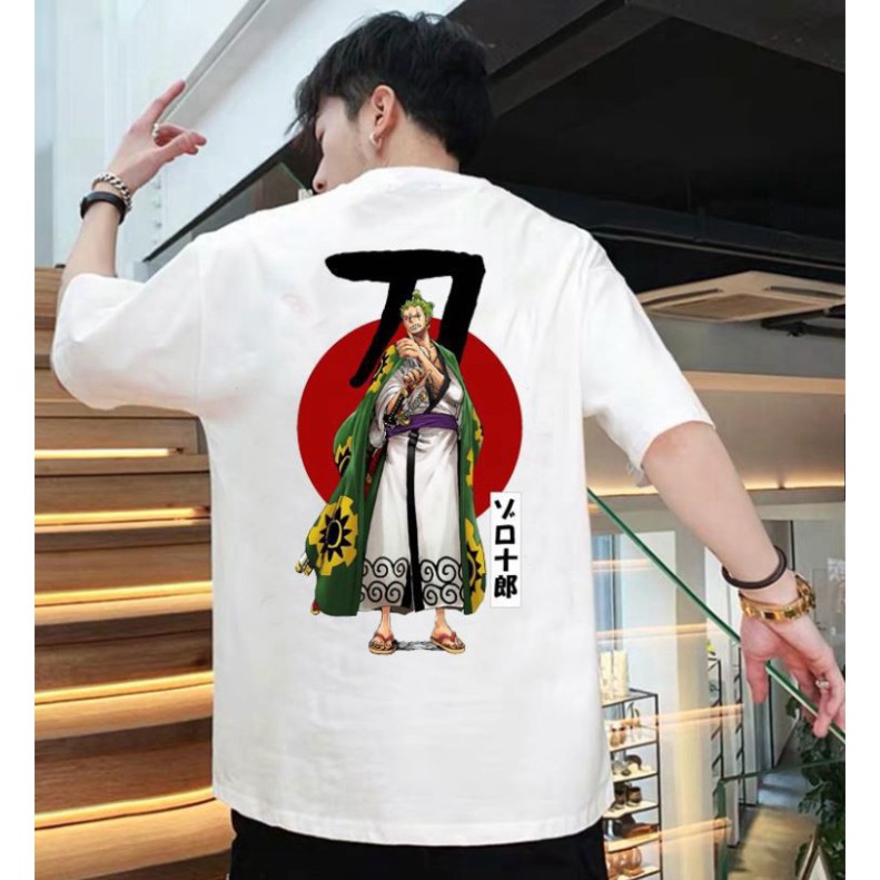 ÁO THUN, ÁO PHÔNG TAY LỠ UNISEX ONEPIECE ZORO M37 KIWI SHOP UNISEX SHOP