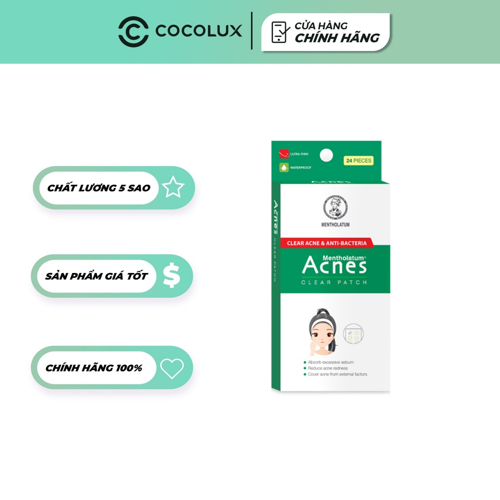 Miếng Dán Mụn Acnes Clear Patch - rohto [Coco Shop]