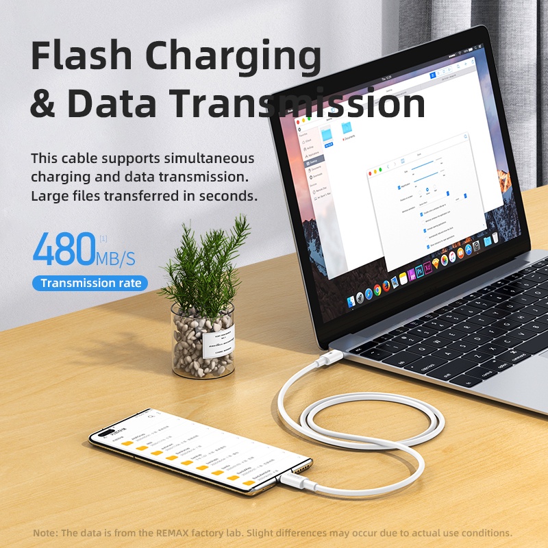 Cáp Sạc Nhanh 65W Remax RC-191 Cổng PD Type-C To Type-C Truyền Dữ Liệu 480Mbs Dùng Cho Điện Thoại, Ipad, Tablet, Latop