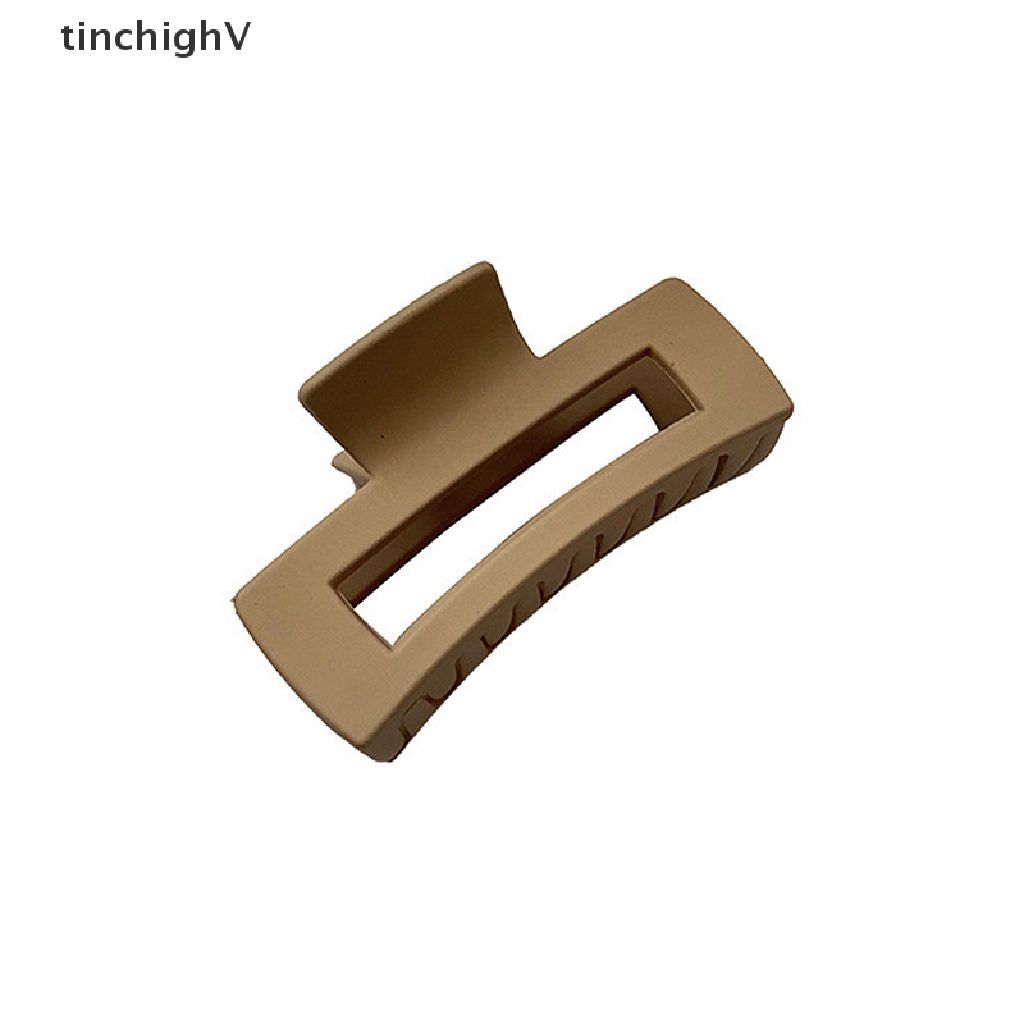 1 Kẹp Tóc Càng Cua Bằng Acrylic Nhám Màu Trơn Thanh Lịch Phong Cách Hàn Quốc