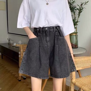 Order quần shorts bò cạp cao ống rộng bigsize đến 5xl