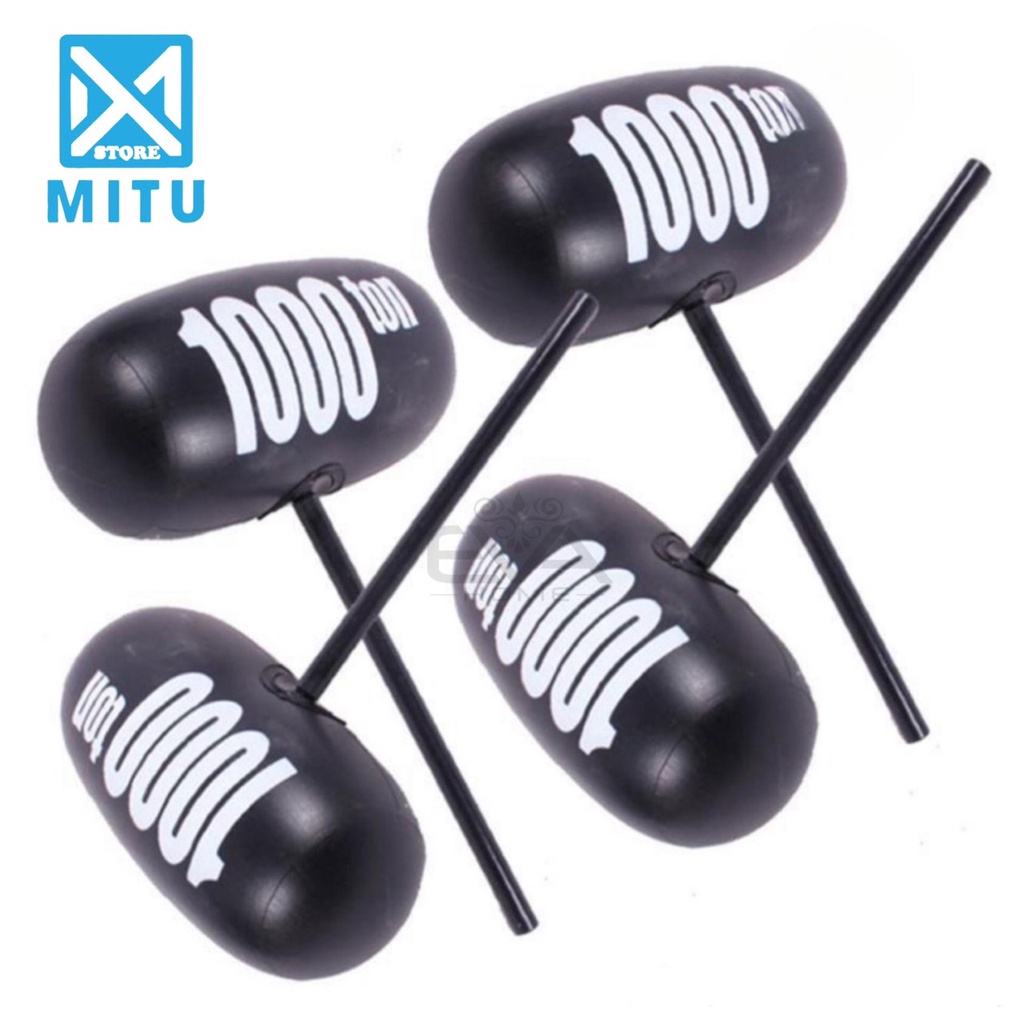 Đồ Chơi Bơm Hơi Búa Tạ Đen Lớn 1000 Ton Big Size Vui Nhộn Large Inflatable 1000ToN