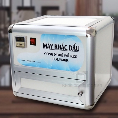 Máy khắc dấu Polymer thương hiệu Quốc Tiến bảo hành 12 tháng