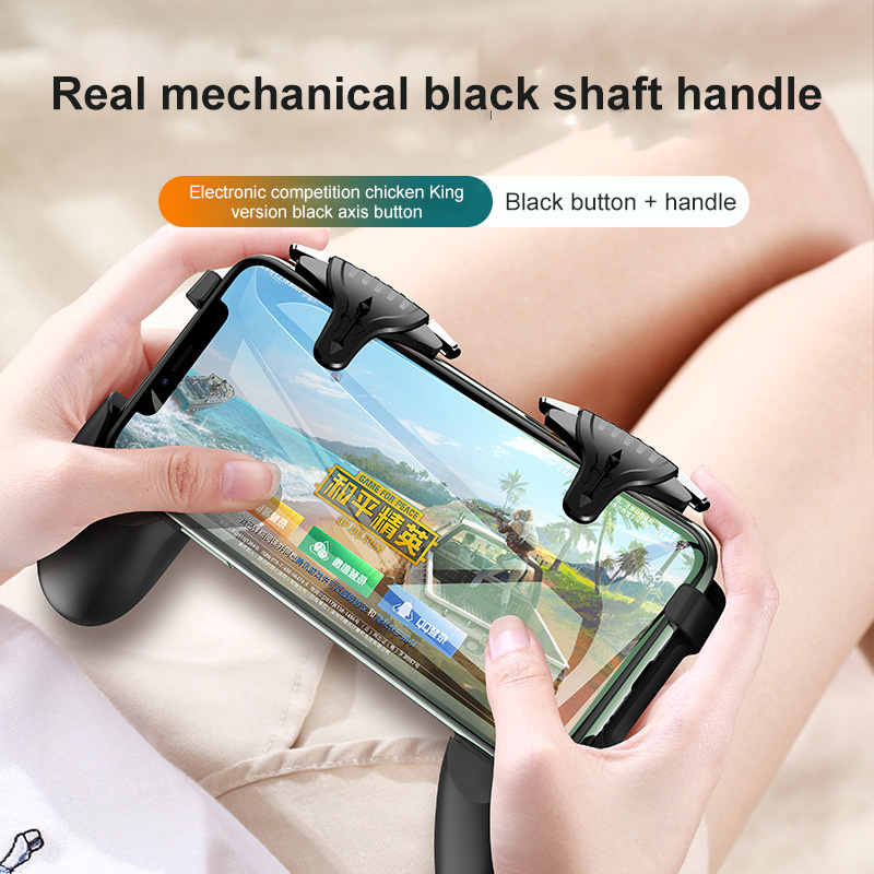 Qiqimall Tay Cầm Chơi Game Pubg L1R1 Cho Điện Thoại Iphone Android