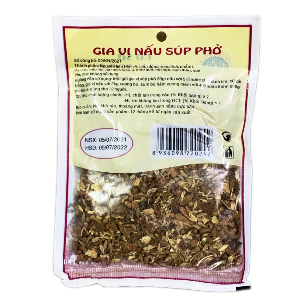 Lốc 10 gói Gia vị nấu soup phở Kim Nga 30gr