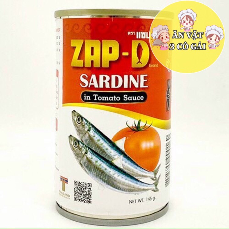 Cá Mòi Zap - D Sardine ( Cá Hộp ) Thái Lan 145g
