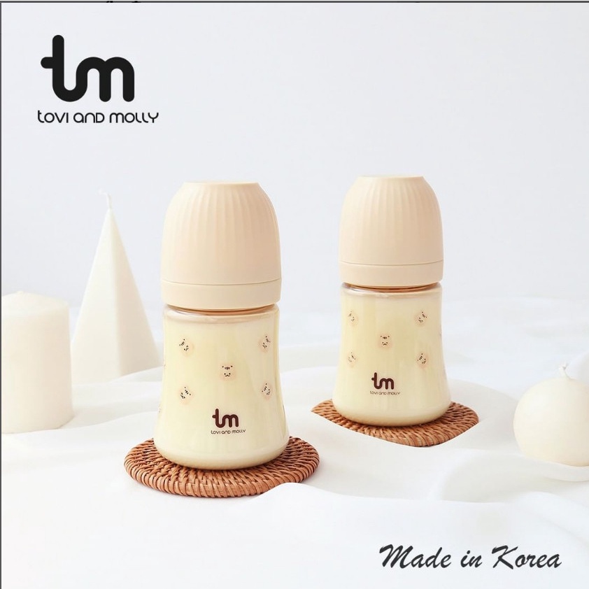 [Tách Set] Bình Sữa, Bình Hút TM Con Thỏ Hàn Quốc Cho Bé 180ML- 280ML