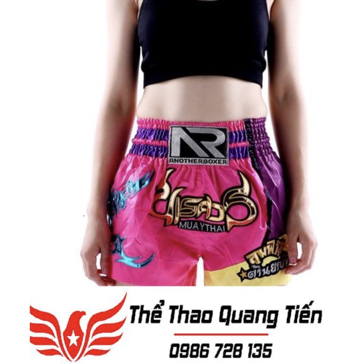 Quần Muay Thái Another Boxer Chính Hãng Muay Thai Short Chất Liệu Satin Cao Cấp