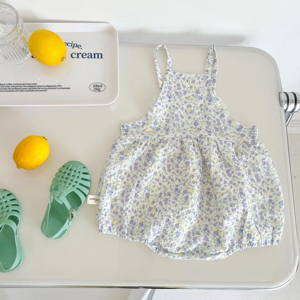 Jumpsuit In Hoa ThờI Trang MùA Hè Cho Bé GáI