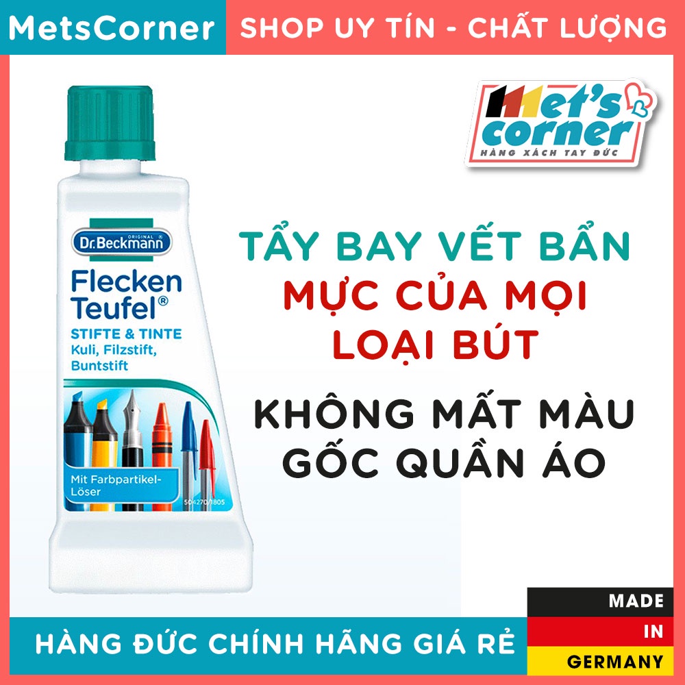 Tẩy mực bút bi bút mực màu dạ - Dr.Beckmann  - Chai 50ml