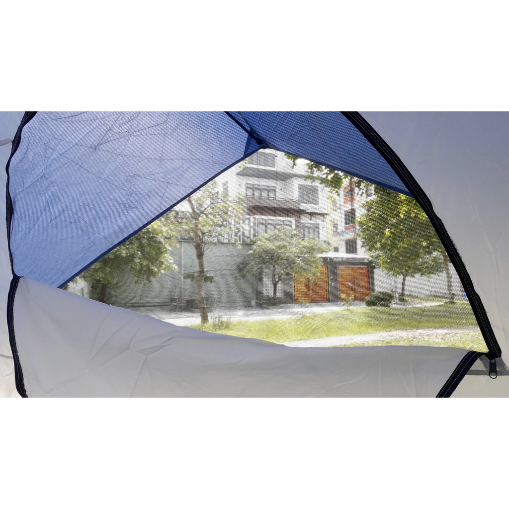 lều cắm trại du lịch Coleman SunDome 6 người 2 lớp đường may tấm phủ ngoài có ép keo chống mưa chống thấm lỗ kim may