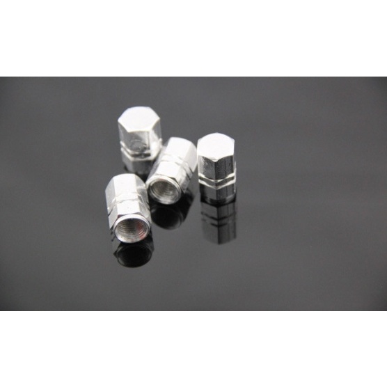 Bộ 04 ốc , nắp chụp trang trí đầu van, vòi bơm hơi bánh xe, lốp xe ô tô, xe máy, xe hơi, xe máy