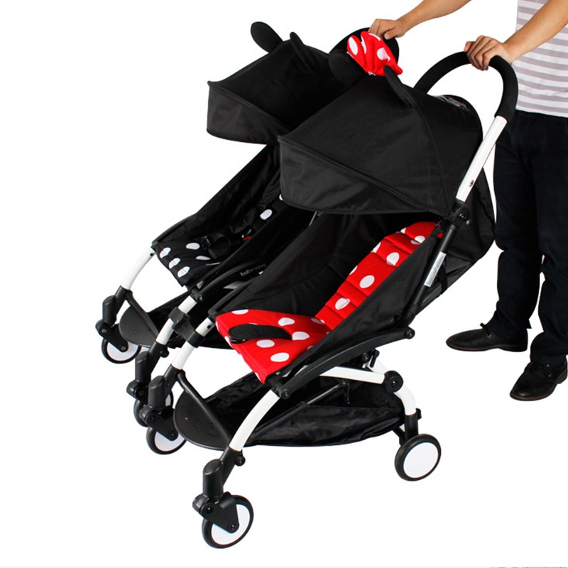 Set 3 Đầu Nối Dây Gắn Xe Đẩy Em Bé Hai Khớp Nối Thông Dụng