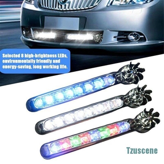 Đèn 8 bóng LED DRL sử dụng năng lượng gió ngoài trời cho xe hơi