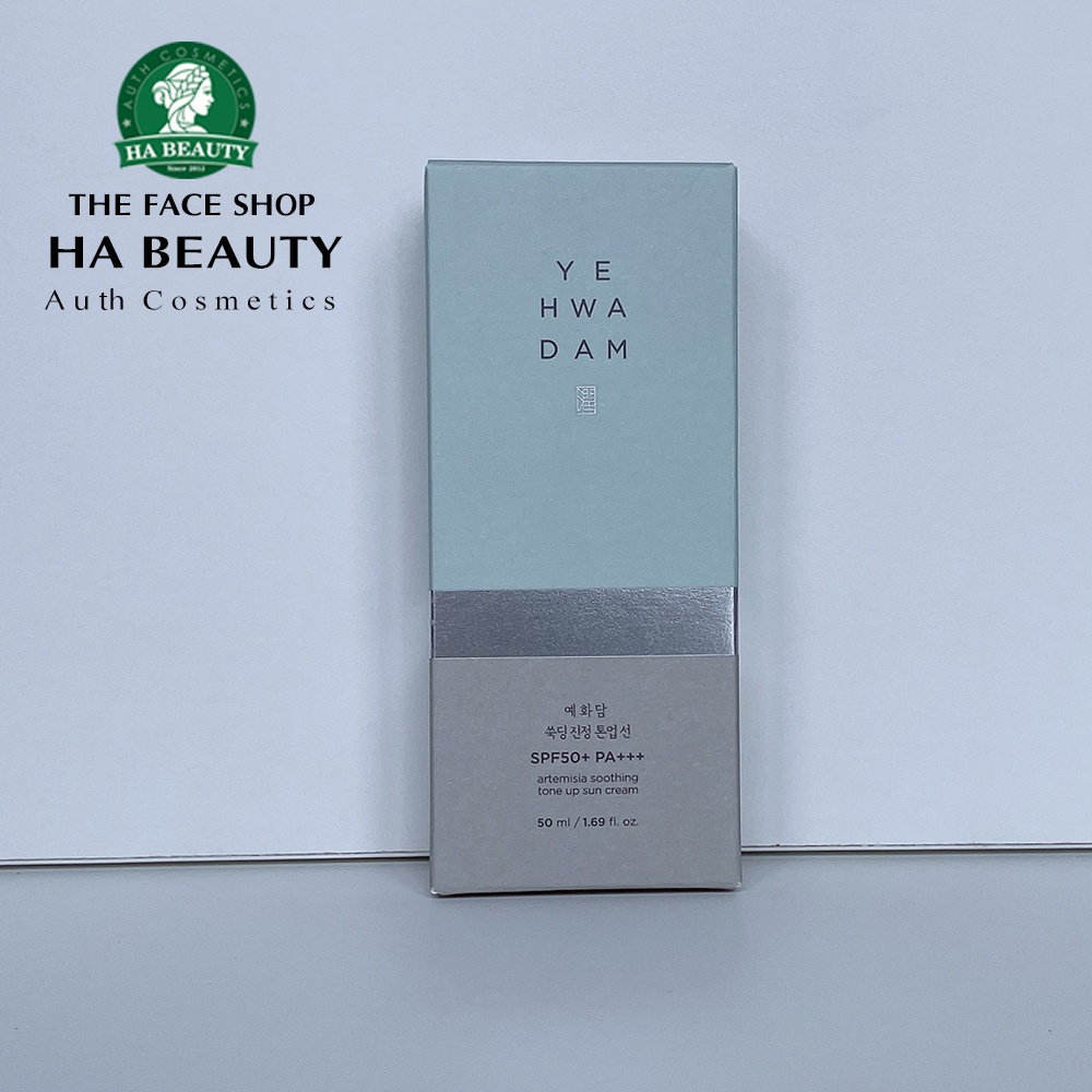 Kem chống nắng nâng tông dưỡng ẩm dịu da The Face Shop Yehwadam Artemisia Soothing Tone Up Sun Cream SPF50+PA+++ 50ml