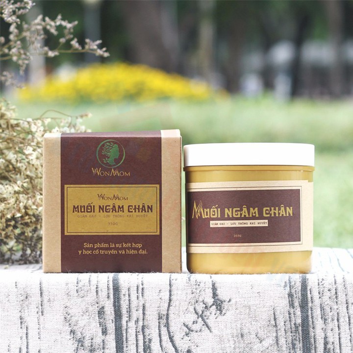 Muối Thảo Dược Ngâm Chân Giảm Đau Nhức, Lưu Thông Khí Huyết 350gr - Wonmom