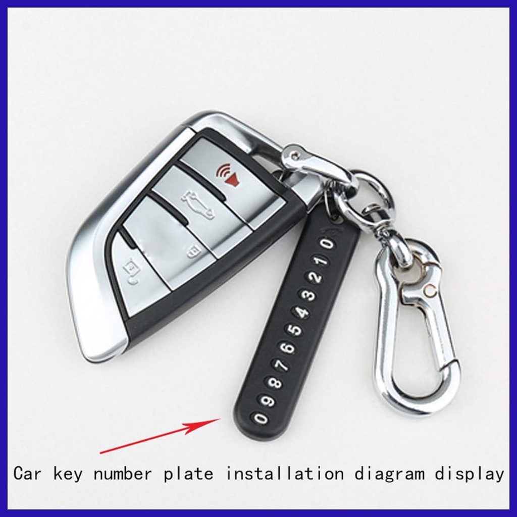 Móc Chìa Khóa / Biển Số Điện Thoại Chống Thất Lạc Tiện Dụng Cho Xe Hơi