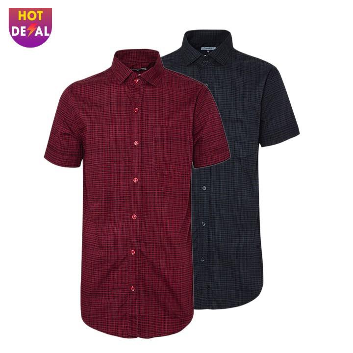 Áo Sơ Mi Nam Sọc Caro Gabofashion Cao Cấp SMI208 (Đỏ và Đen ) cao cấp.