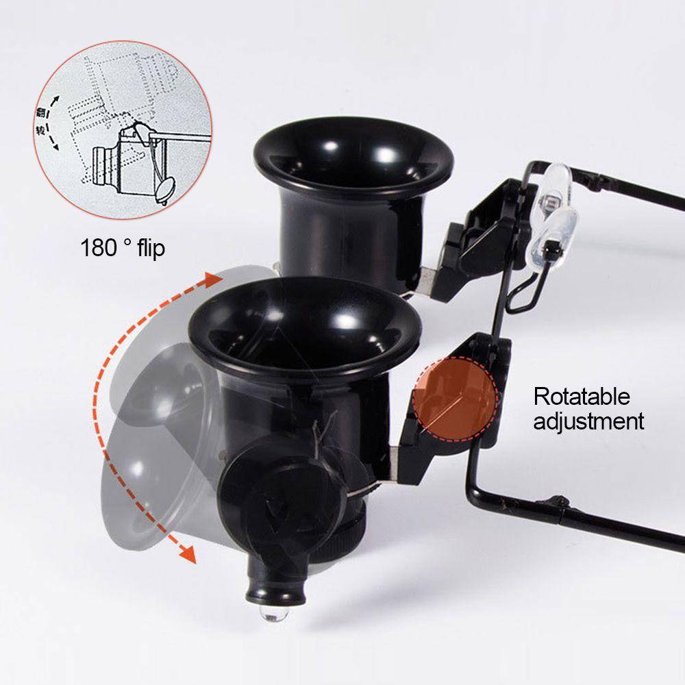 CONOPERY Kính Lúp Phóng Đại 20X Có Đèn LED Chuyên Dụng Cho Thợ Làm Trang Sức