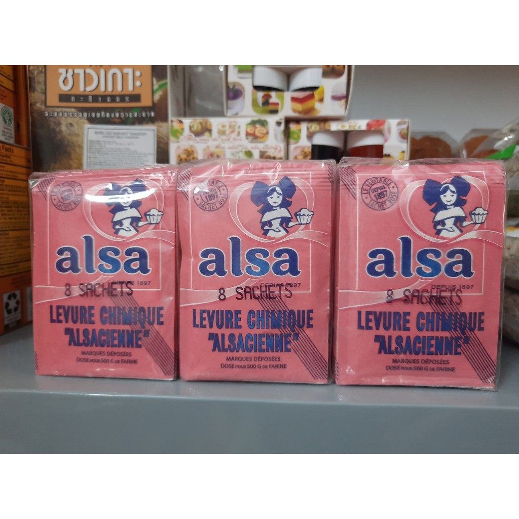 BỘT NỞ ALSA (Bột nổi baking powder) PHÁP gói 11g - (date 12/2022)