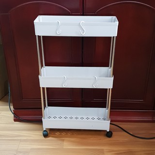 Kệ Để Đồ 3 Tầng Mini, Giá Để Đồ 3 Tầng, Đựng Mỹ Phẩm, Đựng Đồ Hỗ Trợ Spa và Salon Tóc