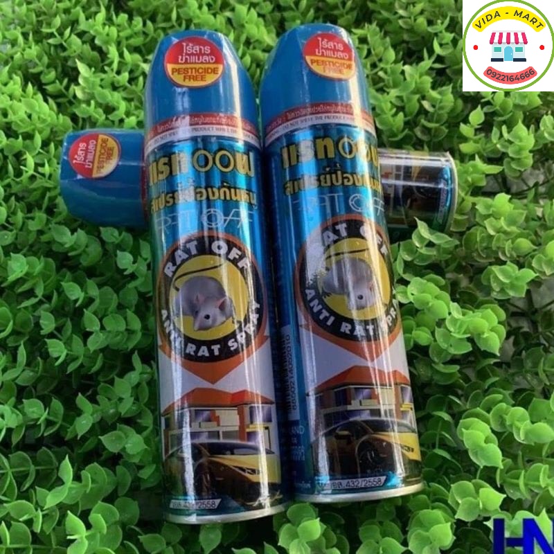 Chai Xịt Đuổi Chuột Rat Off Anti Rat Spray 200ml -Thái Lan Cực Kì Hiệu Quả Luôn