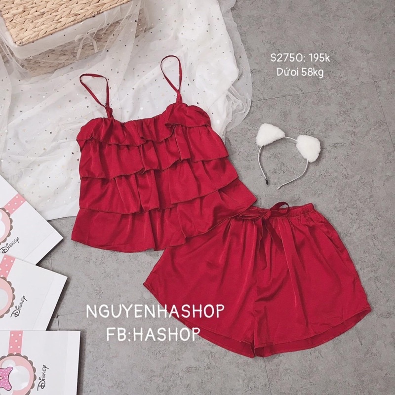 Bộ 2 Dây Tầng Lụa Satin
