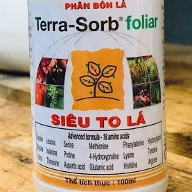 Phân bón lá Terra-sorb foliar Siêu To Lá (chai 100ml), dành cho phong lan, hoa hồng và cây kiểng